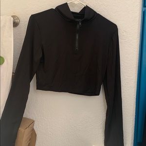 Workout long sleeve crop top